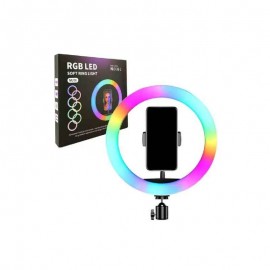 رینگ لایت MJ36 RGB سایز ۱۴ اینچ با پایه دو متر